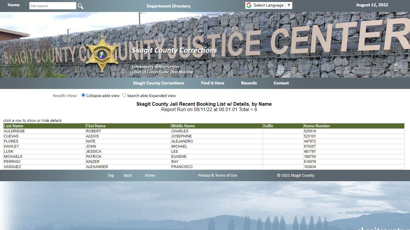 Skagit County Corrections - Skagit County Government Home Page