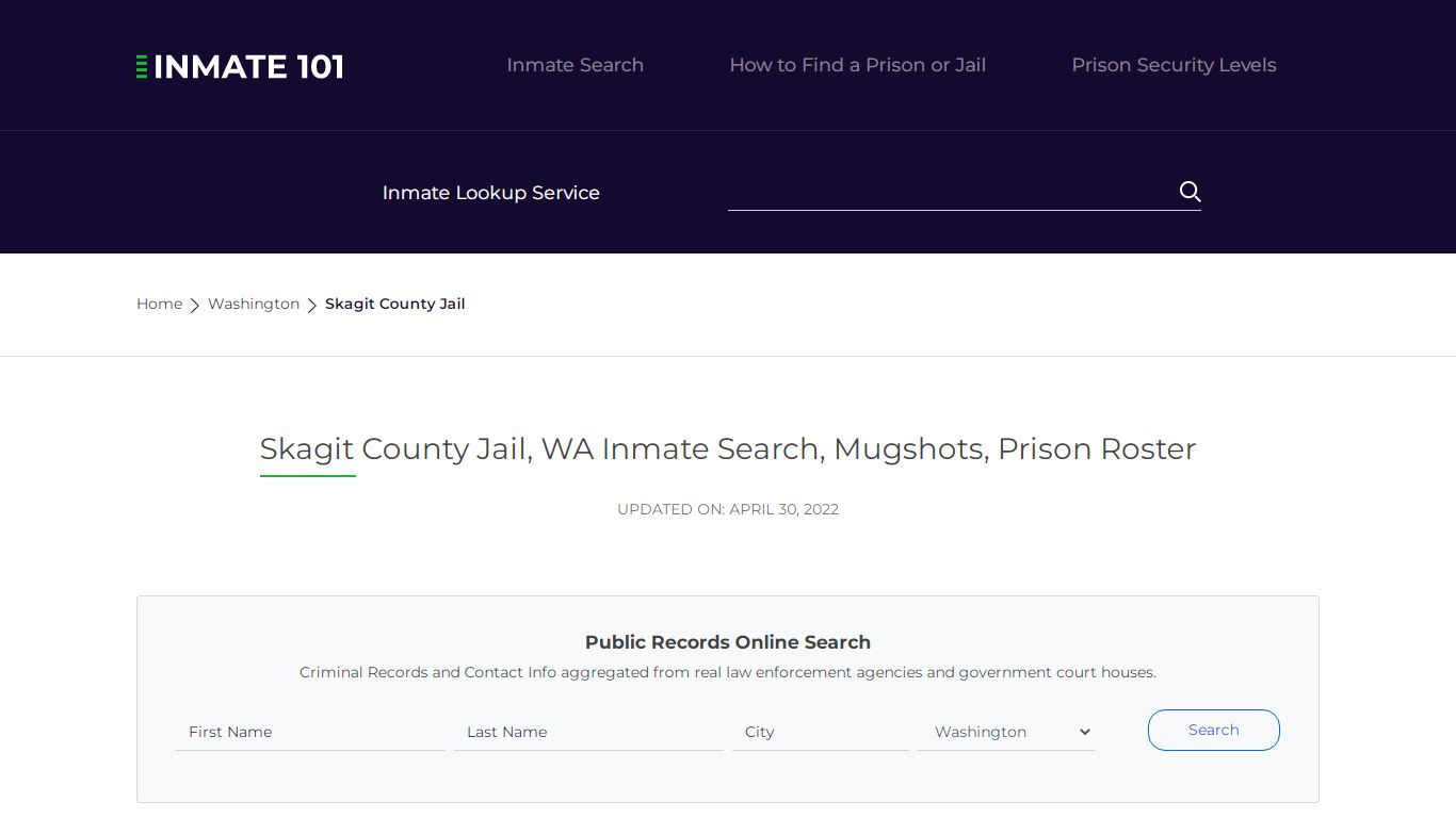Skagit County Jail, WA Inmate Search, Mugshots, Prison Roster
